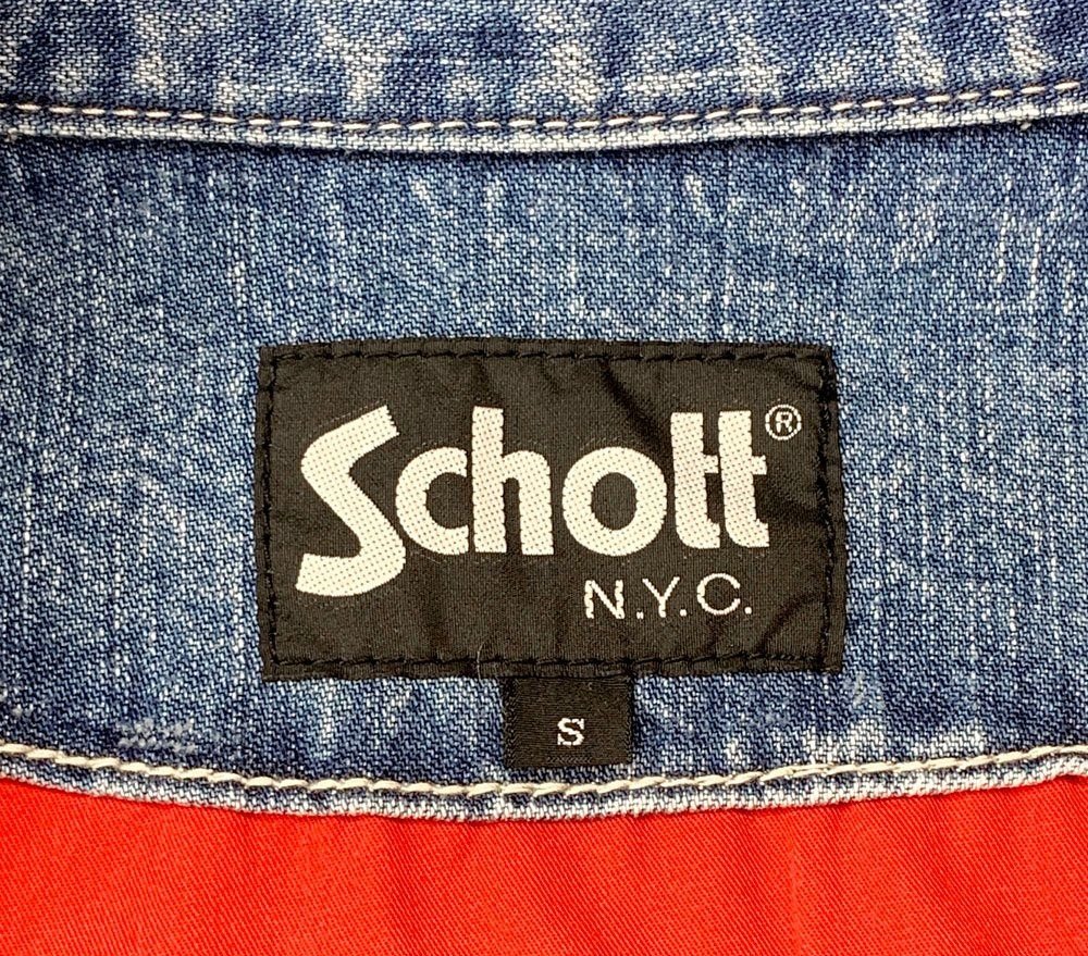 Schott N.Y.C. ショット デニムジャケット Sサイズ NewYork - 安心保証・業界最安値の販売 福助